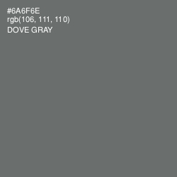 #6A6F6E - Dove Gray Color Image